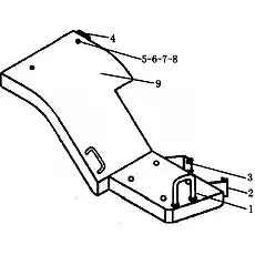 Nut GB6170-M12EpZfi-8 - Блок «Заднее крыло со ступенькой»  (номер на схеме: 6)