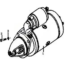 Starter motor 13031962 - Блок «Стартер в сборе 2»  (номер на схеме: 1)