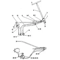 Steering wheel FXP-50F - Блок «Рулевой механизм в сборе»  (номер на схеме: 3)