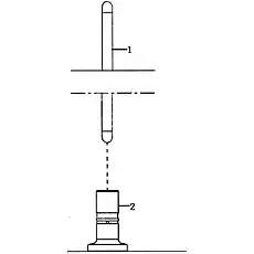 Push rod 12159194 - Блок «Штанга толкатель клапана газораспределительной системы двигателя»  (номер на схеме: 1)