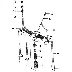Inlet valve 330-1007011D - Блок «Толкатель клапана в сборе 330-1007000-07»  (номер на схеме: 2)