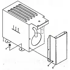 Water heater BKC-I - Блок «Отопитель кабины lg933»  (номер на схеме: 1)