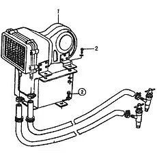 Water heater BKC-I - Блок «Отопитель кабины 1»  (номер на схеме: 1)