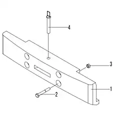 TRACTIVE PIN - Блок «Противовес»  (номер на схеме: 4)