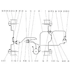 AIR RESERVOIR - Блок «Рабочая тормозная система»  (номер на схеме: 13)