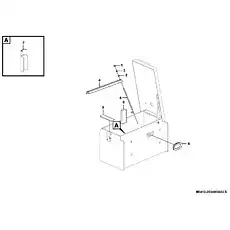 Sealing strip - Блок «Фиксатор аккумулятора M3412-2934003432.S»  (номер на схеме: 7)