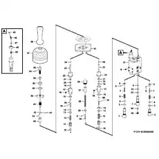 Control kit - Блок «Рычаг управления в сборе F1211-4120004305»  (номер на схеме: 36)