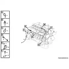 Cable tie - Блок «Электрическая система двигателя P4400-2944000025.S1B»  (номер на схеме: 3)