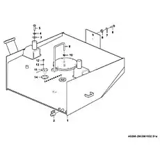 Hose assembly - Блок «Система топливного бака A0200-2902001532.S1A»  (номер на схеме: 9)