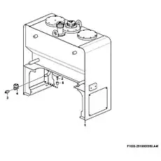 Hydraulic fluid tank - Блок «Гидравлический бак в сборе F1000-2910000950.A4F»  (номер на схеме: 1)