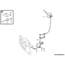 Control mechanism - Блок «Система механизма переключения передач D0600-2906000939.S»  (номер на схеме: 2)