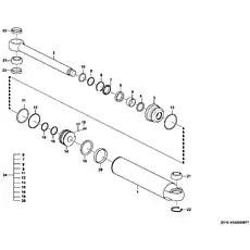 O-ring - Блок «Гидроцилиндр рулевого управления I2110-4120005977»  (номер на схеме: 6)