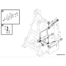 Plate - Блок «Система гидроцилиндров рулевого управления I2100-2921001136.S»  (номер на схеме: 1)