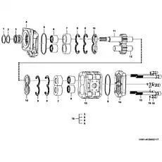 Shaft - Блок «Рулевой насос в сборе I1901-4120002117»  (номер на схеме: 12)