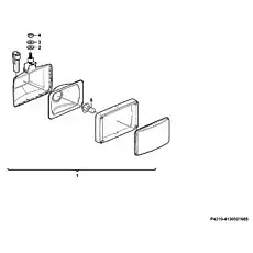 Lamp - Блок «Рабочая фара P4310-4130001685»  (номер на схеме: 1)