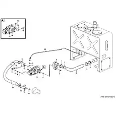 Gear pump - Блок «Гидравлический насос в сборе F1100-2911001180.S1B»  (номер на схеме: 18)