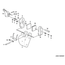 Screw JF-B-ZL4050-G-03 - Блок «Ремкомплект суппорта стояночного тормоза J2360-4120000087 (371104)»  (номер на схеме: 3)