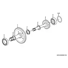 Drive shaft gear - Блок «Шестерня вторичного вала C0510-2030900027.B1B»  (номер на схеме: 2)