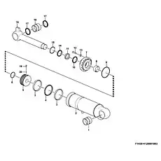 Sealing ring kit - Блок «Ремкомплект гидроцилиндра наклона F1430-4120001083 (371401)»  (номер на схеме: 3)