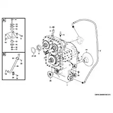 Attachment bracket - Блок «Коробка передач в сборе C0510-2905001663.S1I»  (номер на схеме: 14)