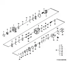 Sealing ring kit - Блок «Гидравлический насос F1120-4120001058 (120104)»  (номер на схеме: 32)