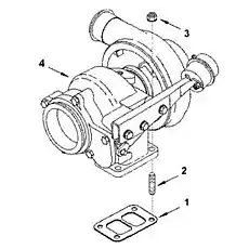 STUD C3818823 - Блок «Турбокомпрессор PP L012ZZ»  (номер на схеме: 2)