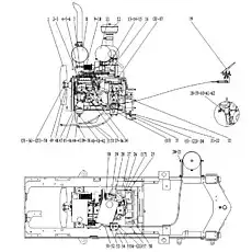 BOLT GB16674-M10*30EpZn-8.8 - Блок «Дизельный двигатель в сборе»  (номер на схеме: 50)