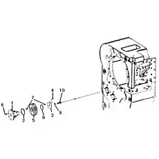 WASHER GB/T97.2-10-200HV - Блок «Части натяжной шкив»  (номер на схеме: 8)