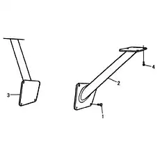 LEFT BRACKET OF LAMP - Блок «Левая и правая рамка фары»  (номер на схеме: 2)