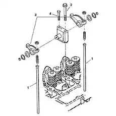 Screw,hex flange head ca C3920781 - Блок «Рычаг, Шатун»  (номер на схеме: 2)