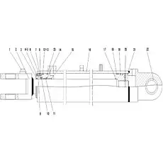 BUSHING HSGK-125/70*771-7 - Блок «Цилиндр подъемной рукояти»  (номер на схеме: 22)