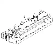 COVER,INTAKE MANIFOLD A3913915 - Блок «Положение, турбокомпрессор»  (номер на схеме: 1)