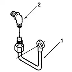 ELBOW,MALE ADAPTER C3976036 - Блок «Водопровод, Воздушное управление топливом»  (номер на схеме: 2)