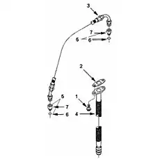 CONNECTOR,MALE C3975114 - Блок «Водопровод турбокомпрессора»  (номер на схеме: 7)
