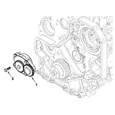 SCREW,HEXAGON HEAD CAP Q150B0830 - Блок «Насос, Смазка маслом»  (номер на схеме: 2)