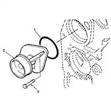 SCREW,HEXGON HEAD CAP C3900227 - Блок «Насос водяной»  (номер на схеме: 3)