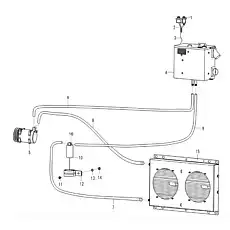 Pressure switch  T1911 - Блок «Блок кондиционера N3-4190001114 LG936D3»  (номер на схеме: 16 )