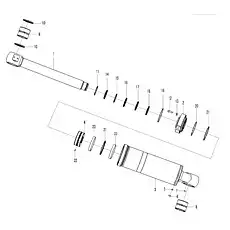 Sealing ring kit   - Блок «Цилиндр разгрузки ковша F7-4120001083 (371368)»  (номер на схеме: 11 )