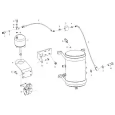 Brake valve  LG23-DCF - Блок «Стояночная тормозная система J4-2923000401»  (номер на схеме: 5 )