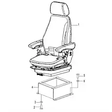Seat support   - Блок «Сиденье в сборе L4-2930000772»  (номер на схеме: 4 )
