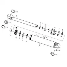 Piston rod   - Блок «Рулевой гидроцилиндр I2-2920000806»  (номер на схеме: 12 )