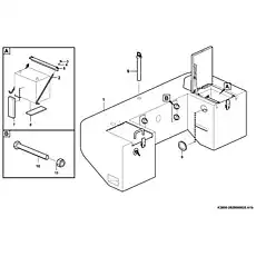 Towing pin   - Блок «Противовес K2800-2928000820.A1b»  (номер на схеме: 9 )