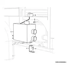 Water heater  BKC－II - Блок «Отопитель кабины N3500-2935000888.A»  (номер на схеме: 2 )