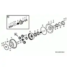 Roller bearing  GB297-32221 - Блок «Бортовой редуктор E0912-2907001568.S»  (номер на схеме: 26 )