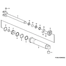 Piston   - Блок «Гидроцилиндр стрелы в сборе F1350-4120002522 (371401)»  (номер на схеме: 3 )
