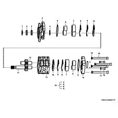 Screw  CBGj2-11 M16X152 - Блок «Рулевой насос в сборе I1901-4120002117 (370101)»  (номер на схеме: 16 )