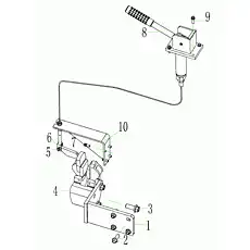 BRACKET - Блок «Стояночная тормозная система»  (номер на схеме: 1)