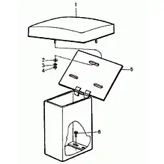 NUT GB6170-M8EpZn-8 - Блок «Ящик для инструментов и сиденье водителя»  (номер на схеме: 4)