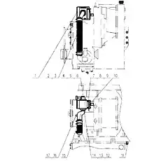 O-RING LGB168-11124 - Блок «Система рабочего насоса»  (номер на схеме: 17)