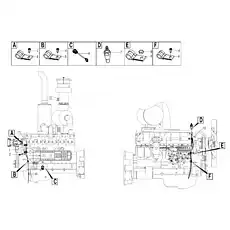 Clamp 12 - Блок «Electric assembly-engine O4-2937002129»  (номер на схеме: 3)